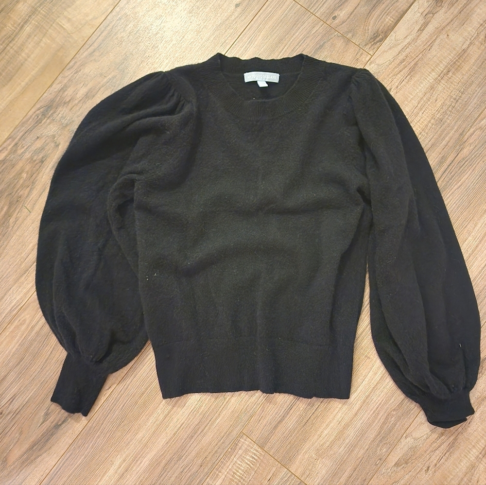 Antonio Melani Puffed Sleeve Cashmere Sweater Medium